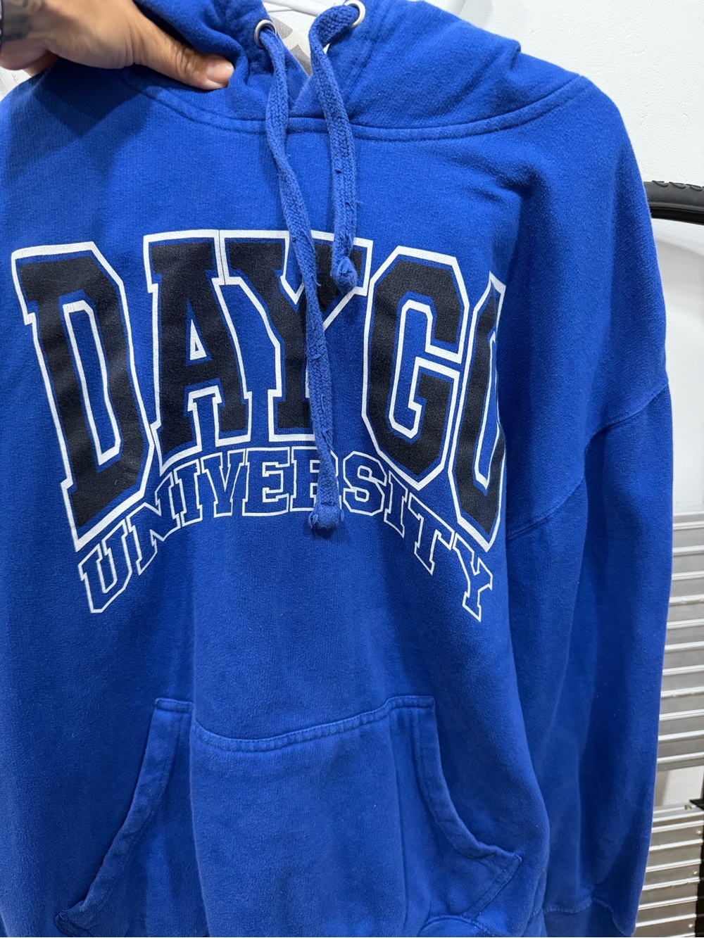 Daygu University Blue Pullover Hoodie & sweatpants
